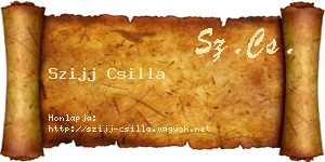 Szijj Csilla névjegykártya