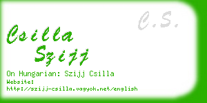 csilla szijj business card